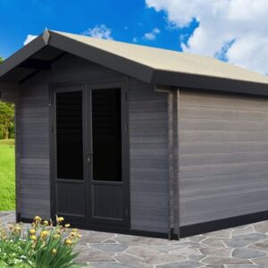 Gartenhaus TOUSCHALETS ARGOS, Verbundmaterial, 300 x 300 cm, Stärke 28 mm