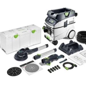 PLANEX LHS 2 225 EQI/CTM 36-teiliges Langarm-Schleif- und Staubsauger-Set